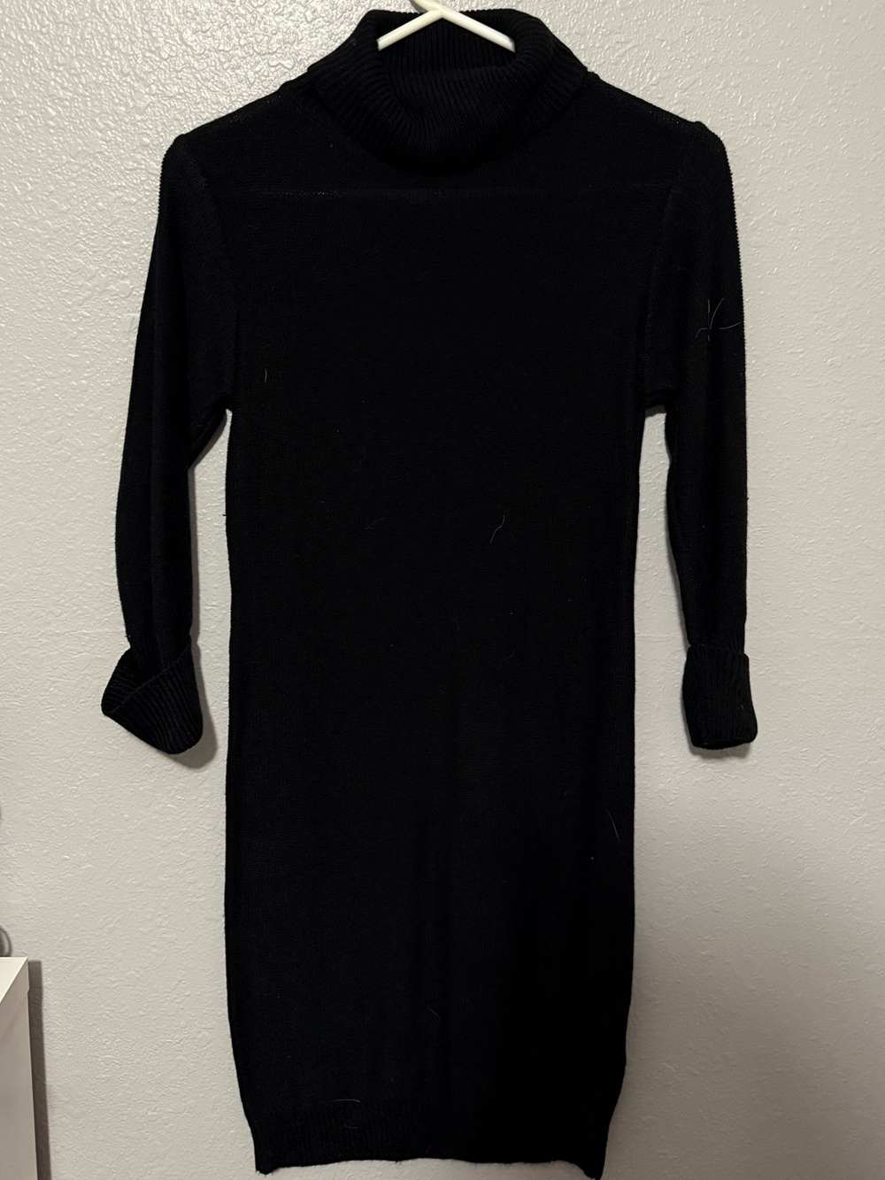 Black Turtleneck Sweater Dress